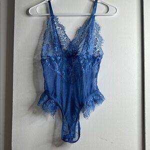 Blue Lace Bodysuit